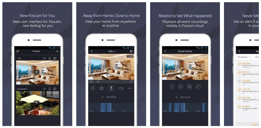 foscam-app-screenshots 