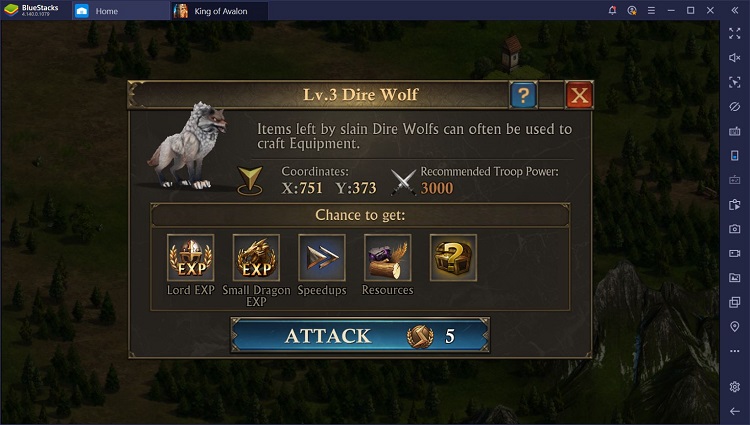 Configuración de BlueStacks Macros para jugar King of Avalon